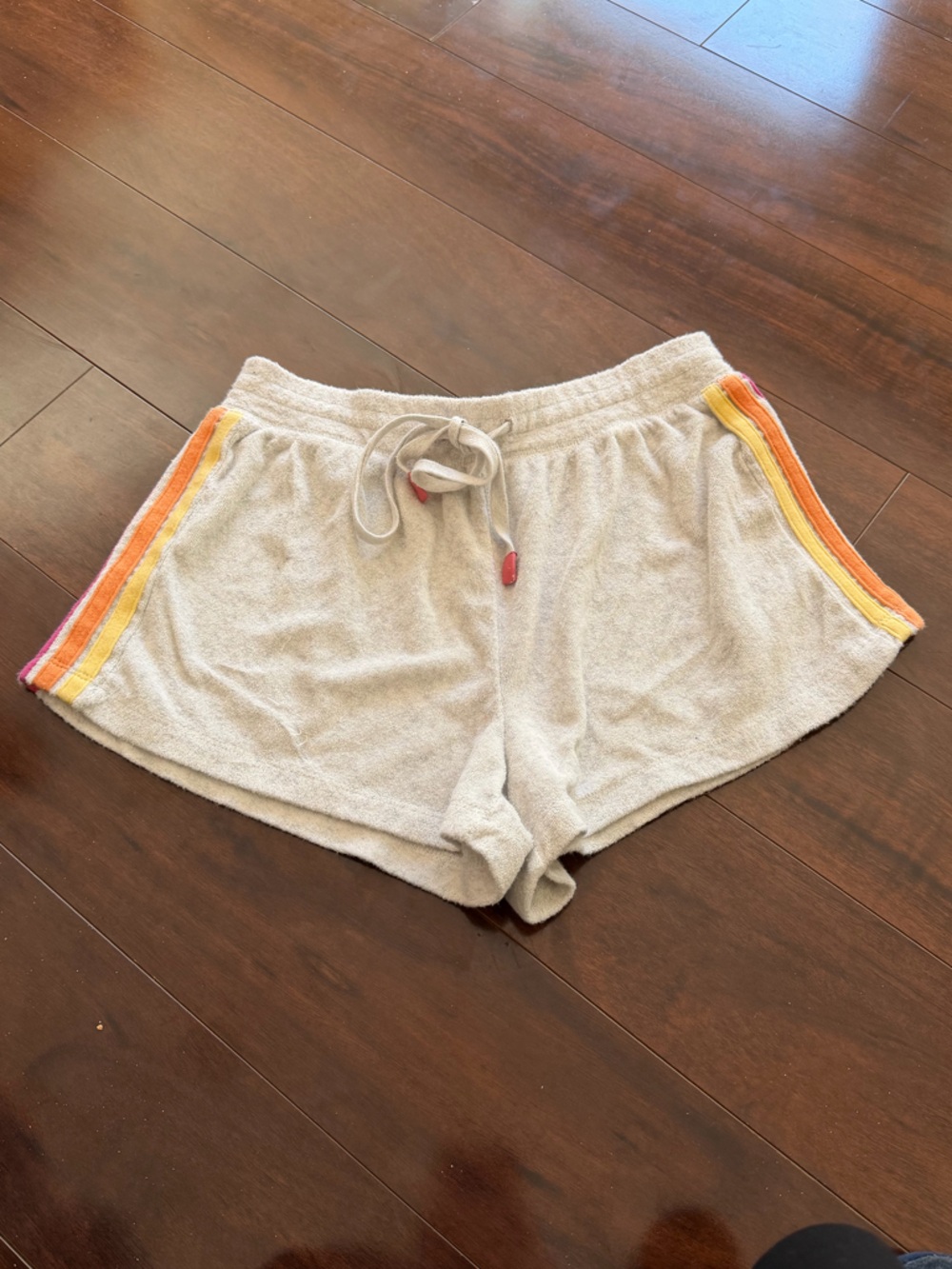 EUC - PJ Salvage - Women's Lt. Gray Terry Cloth Lounge Shorts - Size Small